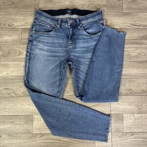 JAG Jeans Cecilia Skinny High Rise Frayed Hem Medium Wash Jeans sz 14